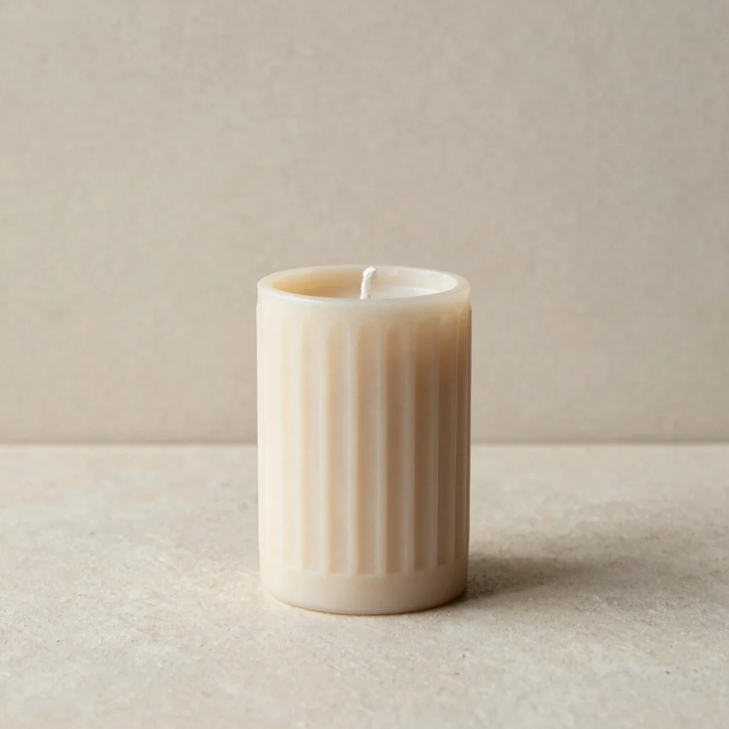 Fluted Pillar Candle